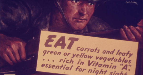 Manger des carottes est bon pour la vue ? … ou pour faire gagner les Anglais ?!