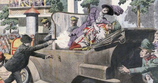 28 juin 1914 : assassinat de l’Archiduc François-Ferdinand d’Autriche, précipitant la Première Guerre mondiale